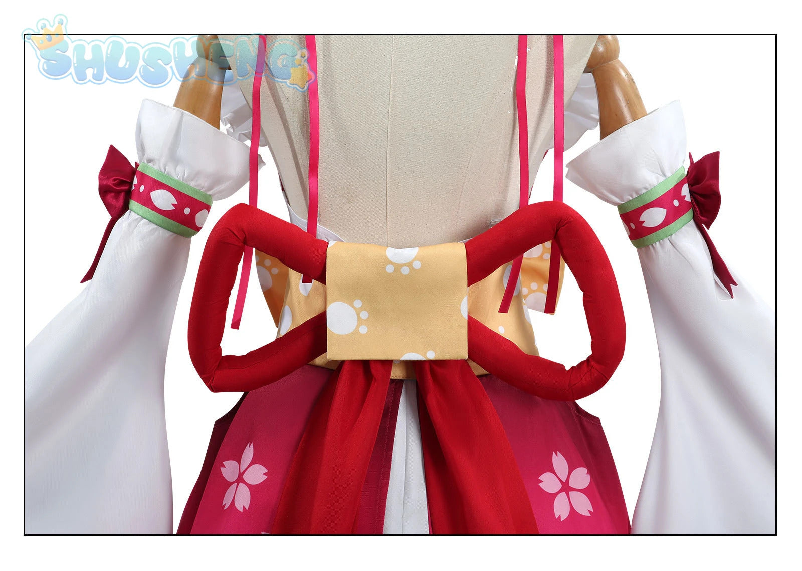 Virtual VTuber Sakura Miko Cosplay Hololive miko Costume Sexy Lolita maid dress wig prop set girls party Christmas gift elite