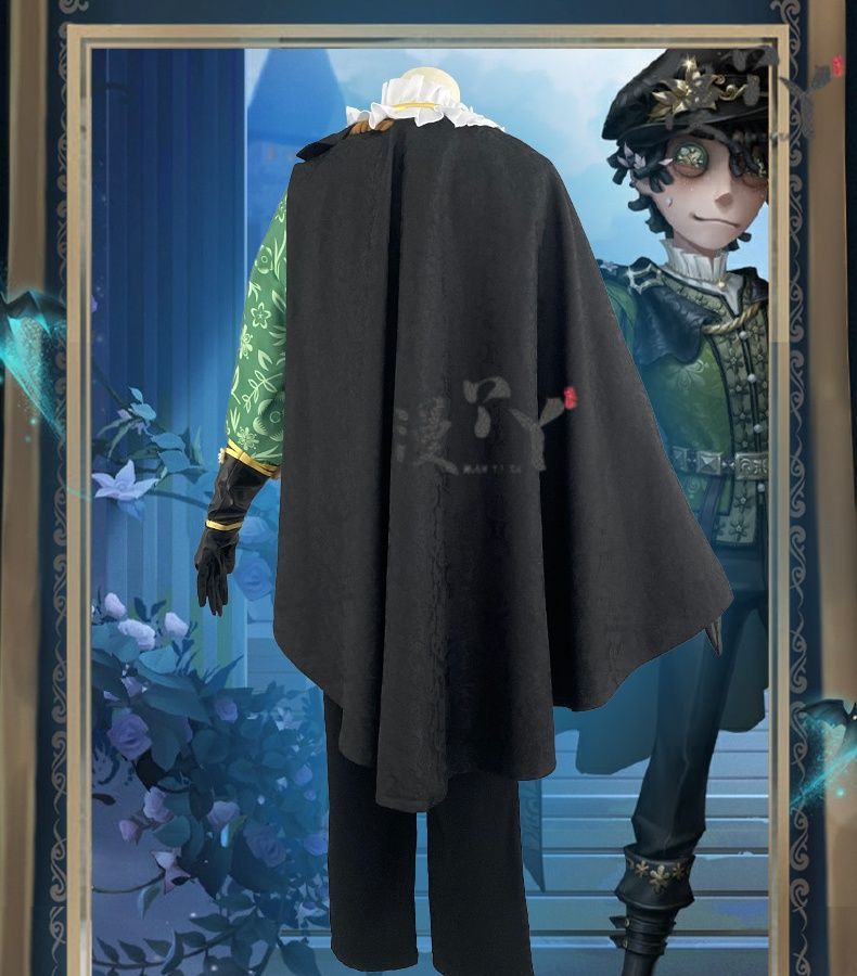 Emil Cosplay Game Identity Ⅴ Patient Costume New Romeo Cloak Hat Prop Accessories Set Party Carnival Woman Man Uniform