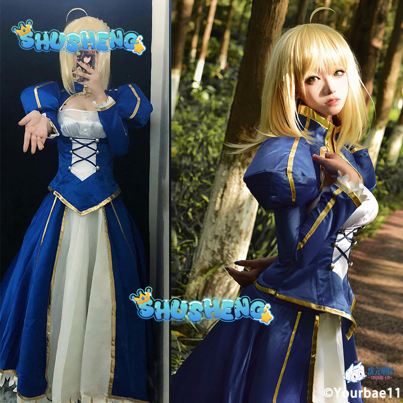 Altria Pendragon Dress Cosplay Fate/stay Night Costume Cos Game Anime Party Uniform Hallowen Play Role Clothes Clothing