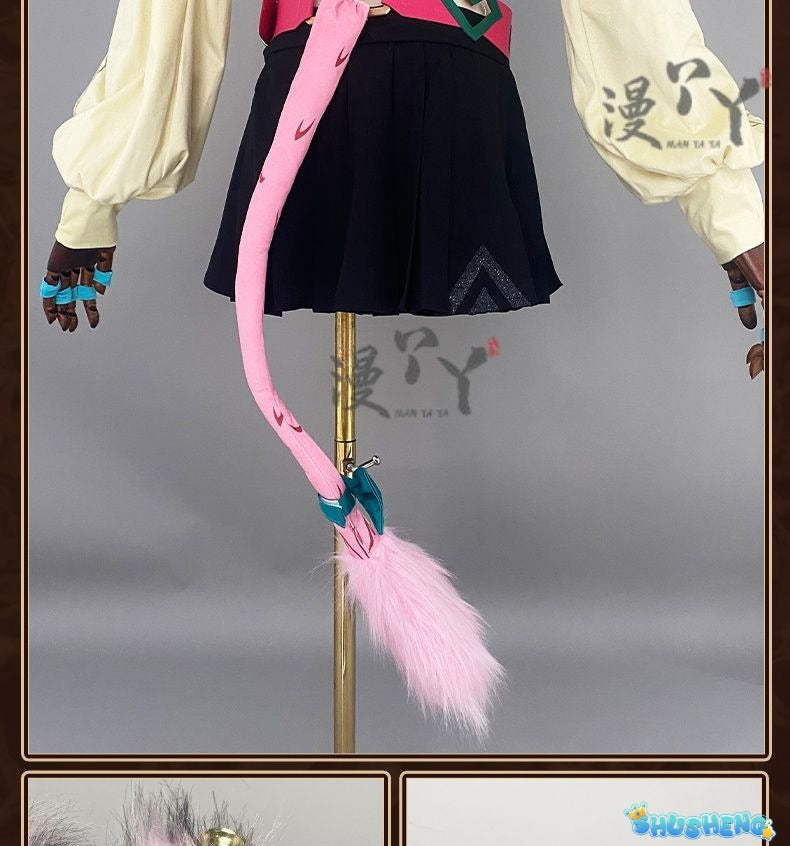 Genshin Impact Vareesa Cosplay Costume - Full Set Anime Game Roleplay Outfit with Accessories