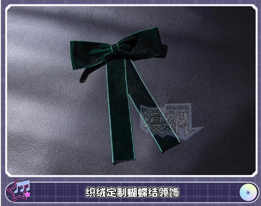Shusheng-R Wakaba Mutsumi Mortis Cosplay Anime BanG Dream!Costume Sweet Campus JK Uniform Dress Belt Tie Socks Halloween Party Set