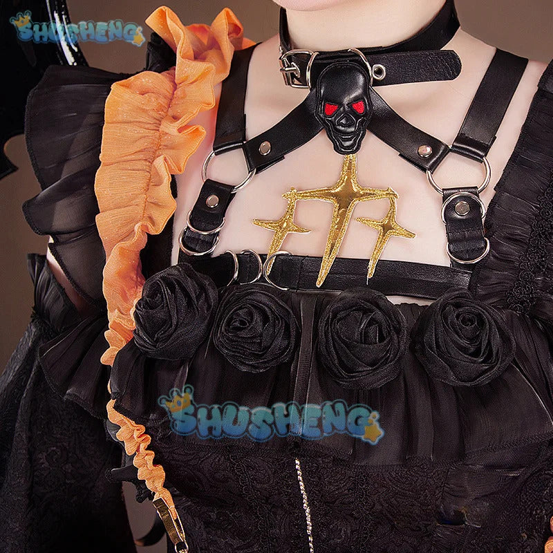 Shusheng Te Cos to Halloween Little Devil Dress Cosplay Costume Uniform Halloween Carnival Party Christmas Play Role Clothes