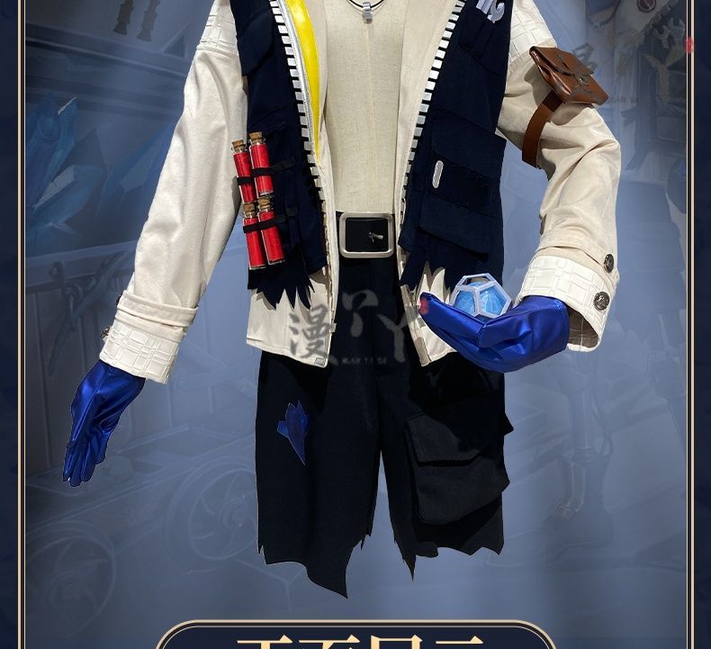 Batter Ganji Gupta Cosplay Costume Game Identity V Anime Roleplay Suit Prop Fancy Halloween Carnival Party Uniform