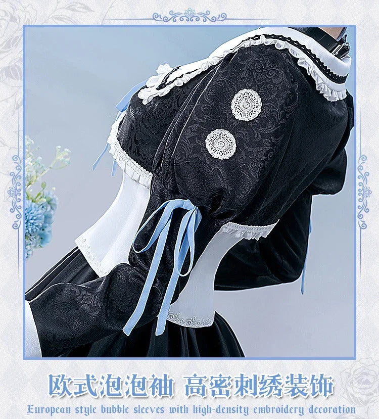 Shusheng-R Anime EVA New Ayanami Rei Cosplay Costume Halloween Party Sweet Lolita dress hat socks necklace prop set men women uniforms