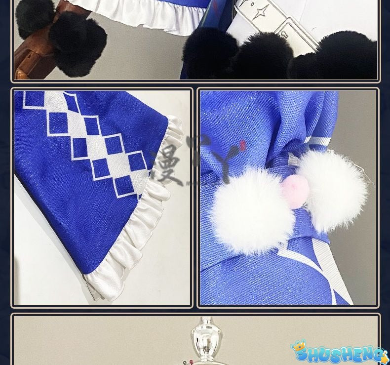 Game Wuthering Waves ROCCIA Cosplay Costume ROCCIA Two Tail Women Girl Halloween Performance Stage Roleplay Uniform