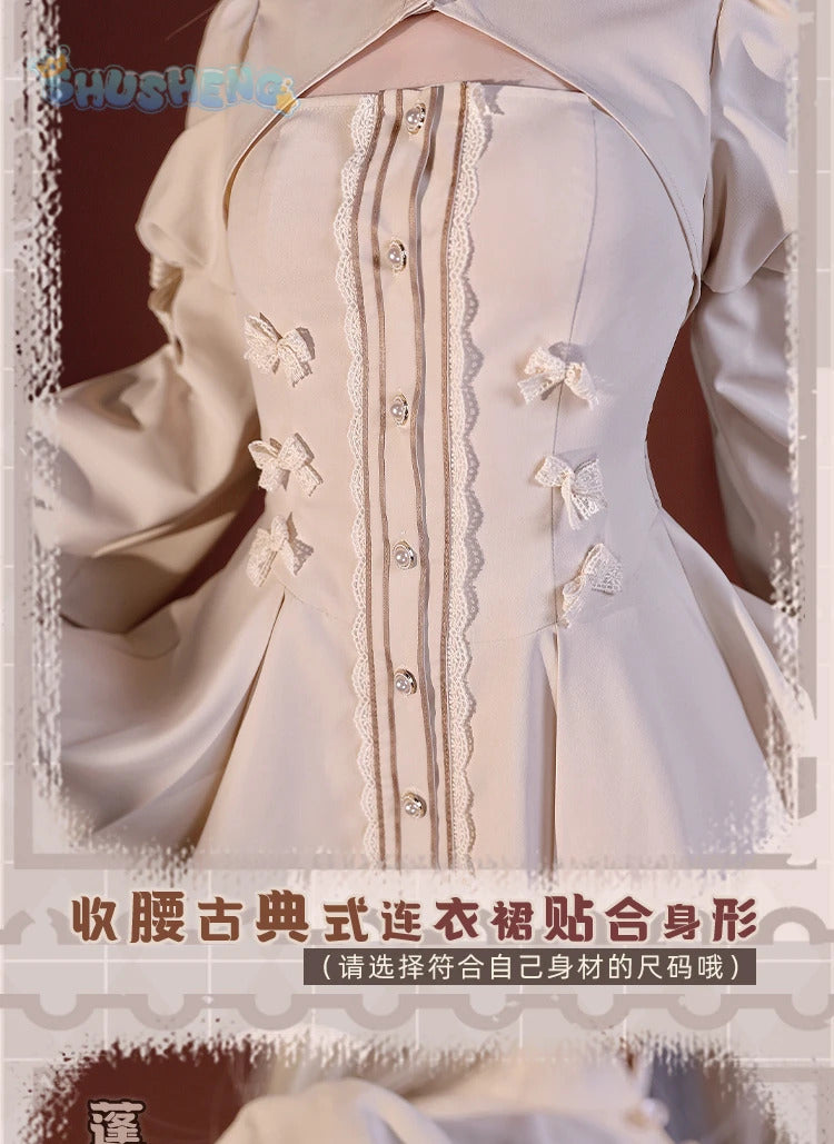 Kasugano so cosplay anime yosuno Sora costume high quality rabbit ear cloak Lolita white dress Halloween uniform in stock