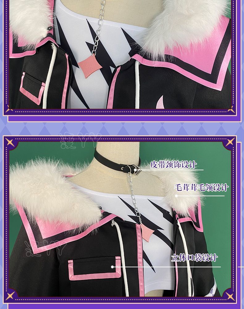 YouTuber VTuber Mococo Abyssgard Cosplay Costume Party Suit Top Skirts Halloween Uniform Anime Clothing Custom Made Shoes