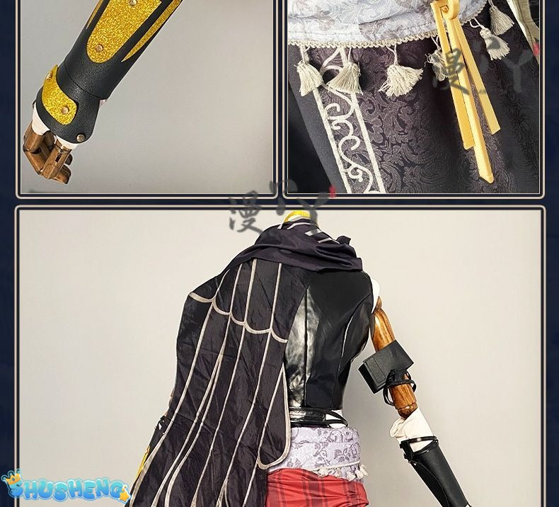Game Identity V Antiquarian Qi Shiyi Cosplay Costume Crow Cosplay Black Uniforms Halloween Party Role Play Outfit Suit for Woman