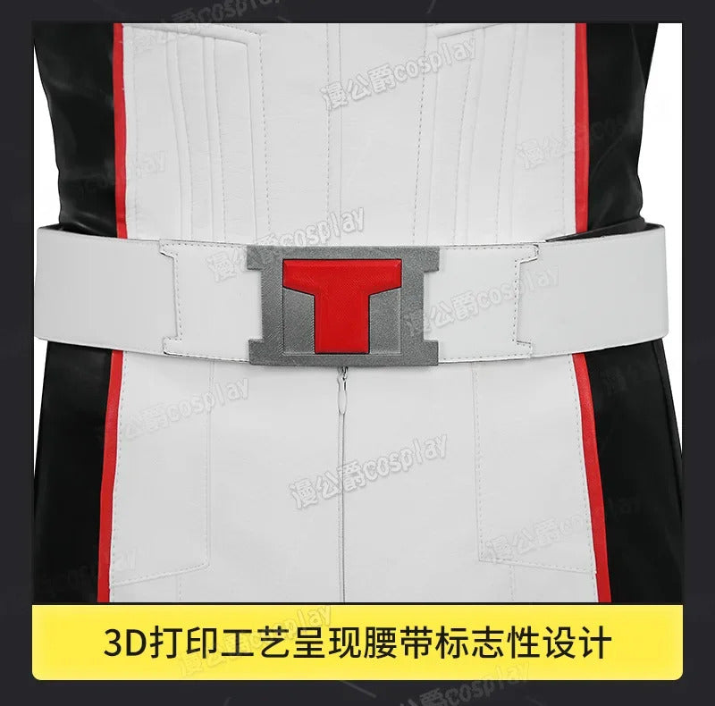 Movie Superhero Mister Terrific Cospaly Costume Adult Men's Woman Halloween Fantasy New Uniform Shoes Coat Pants Belt Glove Set