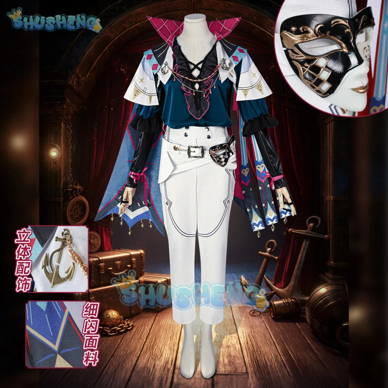Shusheng-N In Stock Wuthering Waves Brant Cosplay Costume Uniform Halloween Carnival Party Christmas Play Role Clothes Clothing for Men