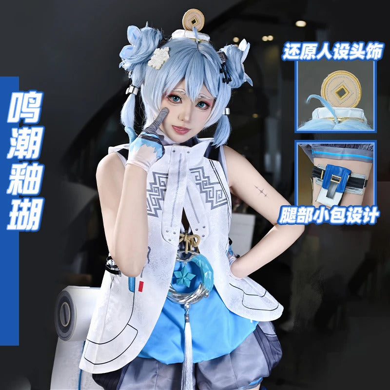 Shusheng-N Wuthering Waves Youhu Cosplay Costume Uniform Halloween Carnival Party Christmas Play Role Clothes Clothing for Women