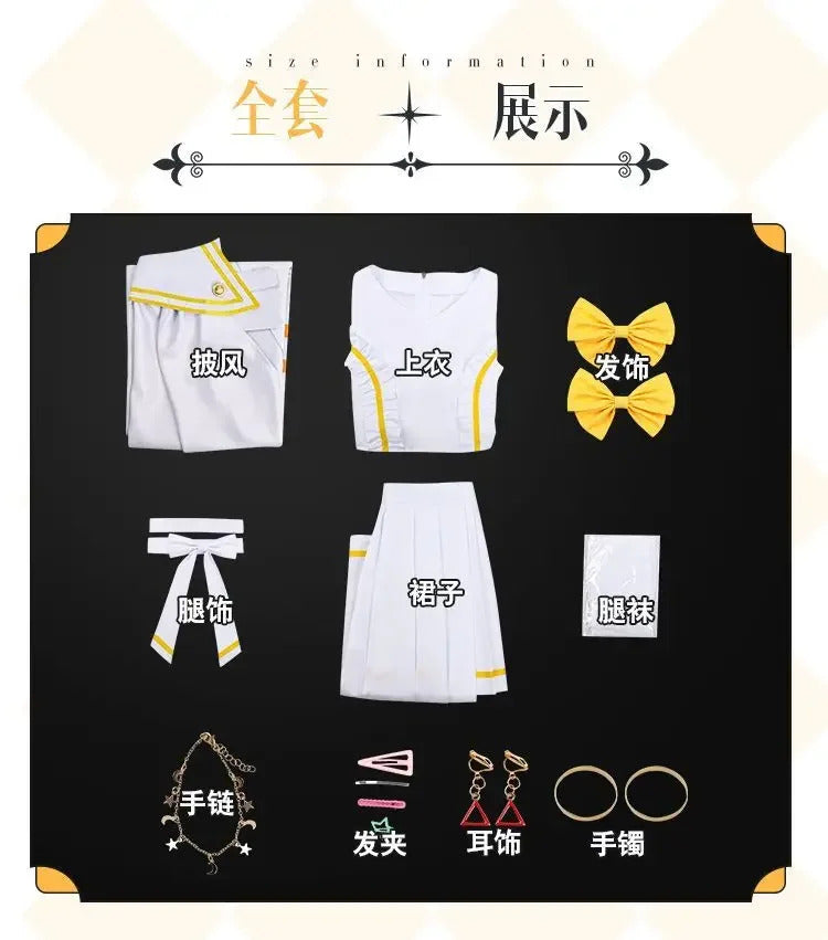 Mitsumata Choko Anime Maebashi Witches Cosplay Costume Top cloak skirt headwear socks hair clip Halloween JK sweet girl uniform