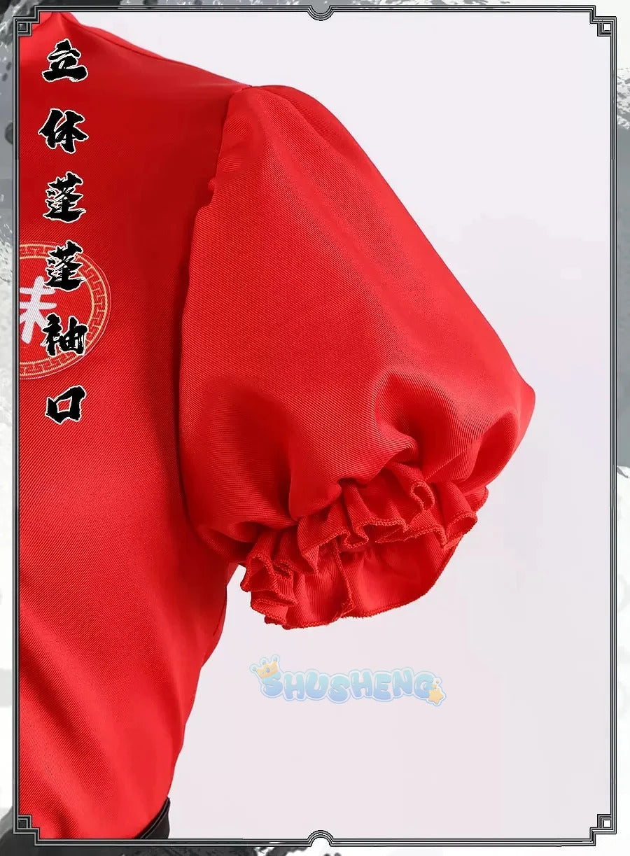 Shusheng Blue Archive Rumi ShanHaiJing Game Suit Lovely Dress Chinese Uniform Cosplay Costume Halloween Party Role Play Outfit
