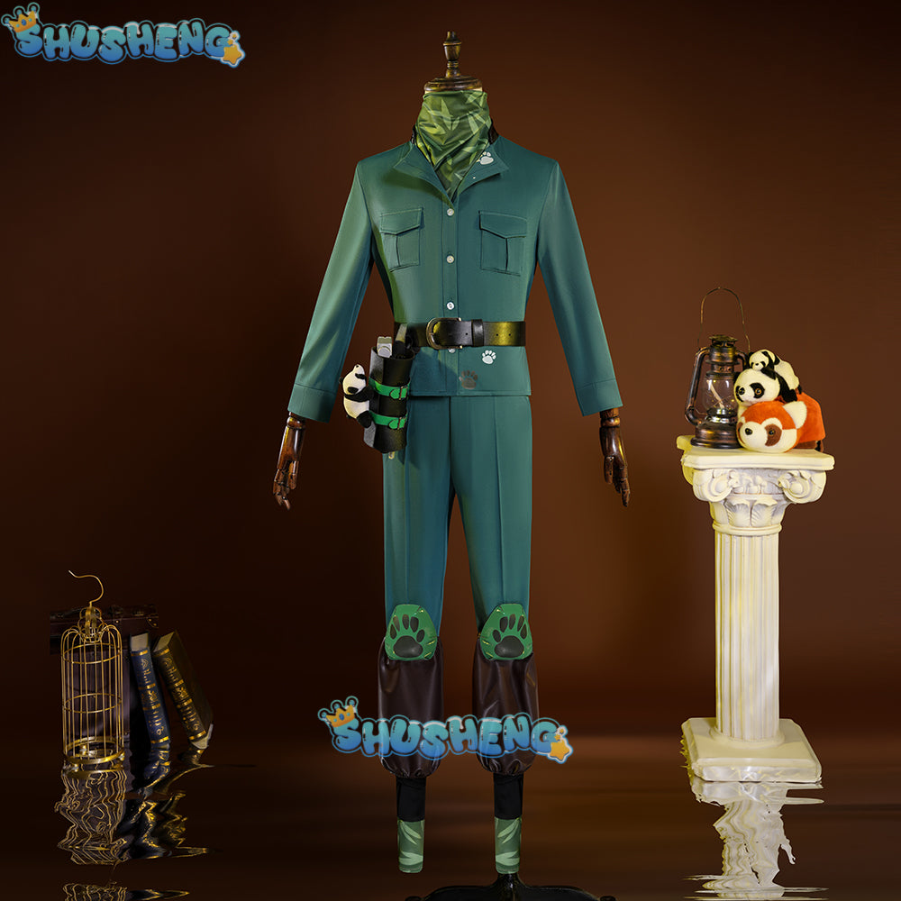 Grave Keeper Cosplay Game Identity V Andrew Kreiss Home Designer Uniform Wig Set Halloween Party Role Play Outfit for Man