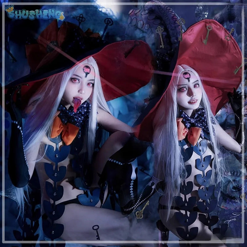 FGO Abigail Williams Summer Cosplay Fate/Grand Order FGO Costume Halloween party sexy dress hat gloves socks tattoo stickers set