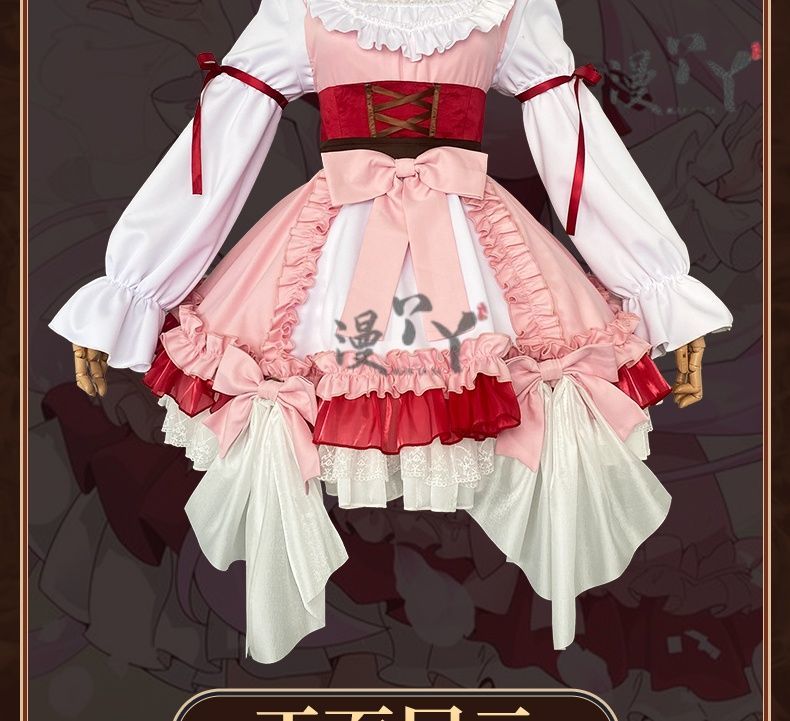 Honkai Impact 3 Cosplay Elysia Blossoming Spring Dress Lolita Cosplay Costume With Bow Game Halloween Costume