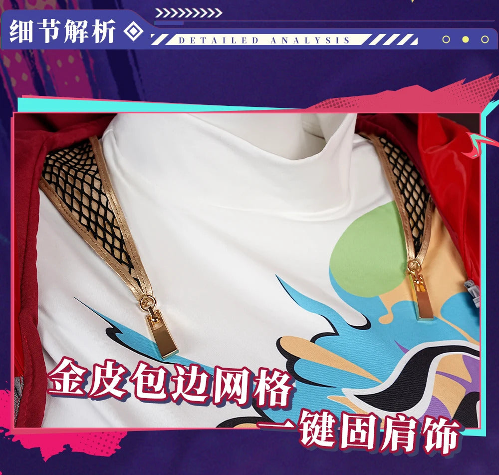 Rappa Cosplay Costume Honkai Star Rail Uniform Hat Jacket Shorts Galaxy Ranger Props Halloween Party Women Accessory Shusheng