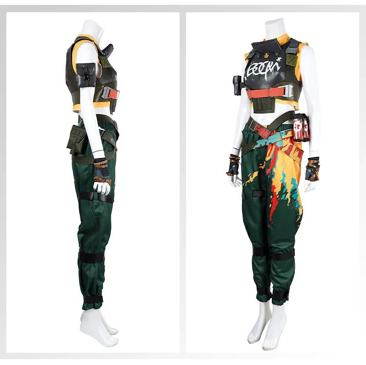 Shusheng Valorant Raze Cosplay Costume Uniform Halloween Carnival Party Christmas Play Role Clothes Clothing for Women