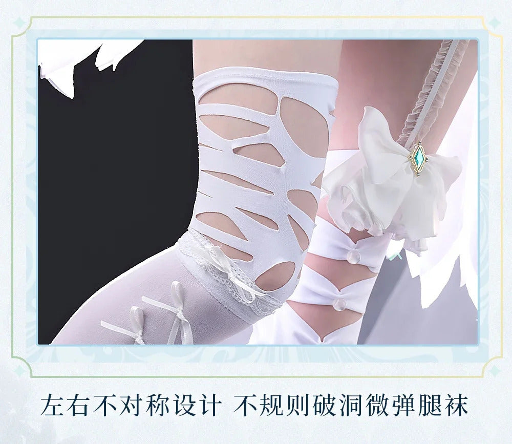 Anime Miku Cospaly miku Costume Jumpsuit skirt leg, tie socks headwear, props accessories complete set Halloween women uniform