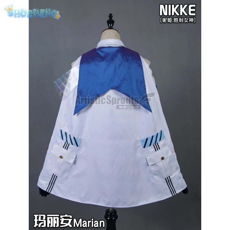 Nikke: Goddess of Victory Cosplay Marianne Costume Marian Women sexy bag buttocks skirt shirt tie hat socks Halloween uniform