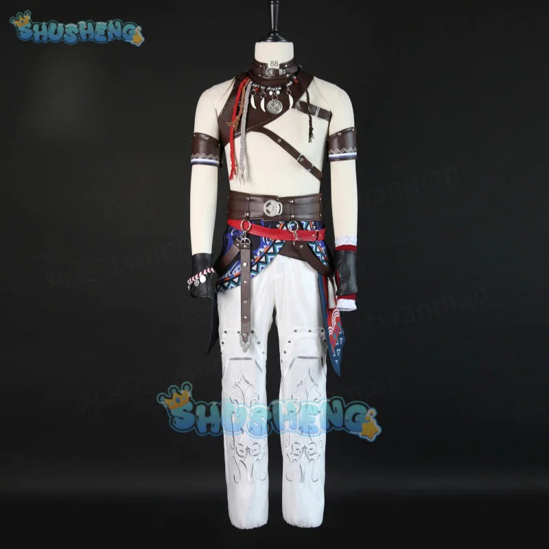 Shusheng-R Love And Deepspace Sylus Cosplay Costume Wind in the wild Wilderness Uniform Halloween Party for Women Men Carnival
