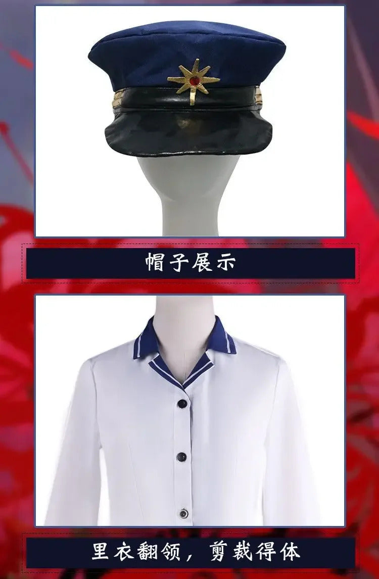 Shusheng-N Vladilena·Milize 86- Eighty Six - Cosplay Costume Wig Hat Shoulder Bag Socks Dress Sweet JK Uniform Halloween Campus Girl Set