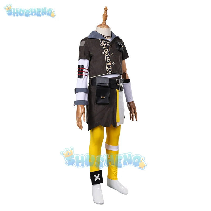 Arcane Isha Cosplay Costume Kids Uniform Halloween Carnival Party Christmas Play Role Clothes Clothing Shusheng