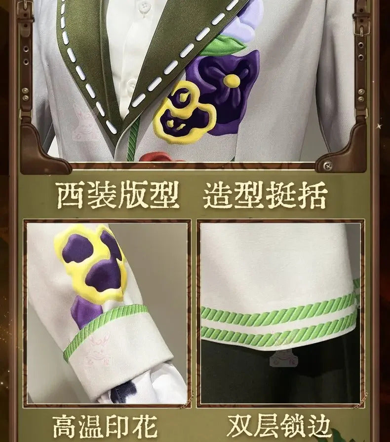 Shusheng-N Game Identity Ⅴ Aesop Carl Embalmer Cosplay Costume Suit, mask, gloves, shirt set Halloween party men's and women's uniforms