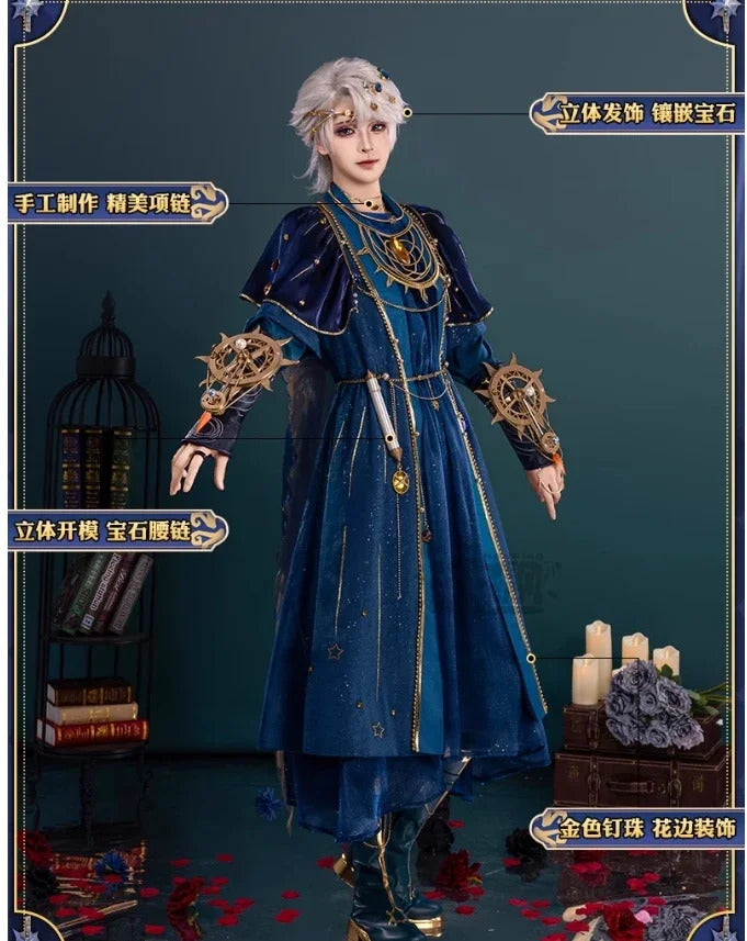 Identity Ⅴ Ada Mesmer Psychologist Emil Patient Cosplay Hengmeng Costume Halloween New Men Women Fashion Prop wig Dress Uniform