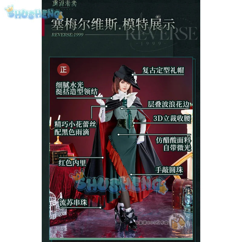 Shusheng Reverse:1999 Semmelweis Women Gown Cosplay Costume Cos Game Anime Party Uniform Hallowen Play Role Clothes Clothing