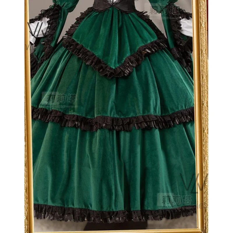 Amine Rozen Maiden Sui sei seki Cosplay Costume Mercury Lampe Dress Halloween Party Gorgeous Lolita Girl Dress Up Dress