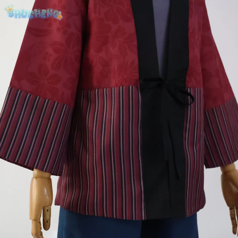 Anime DAN DA DAN Hashaka Baba Cosplay Highway Baba Costume Halloween Party New Coat Pants Set Men Women Casual Uniform S-XXL