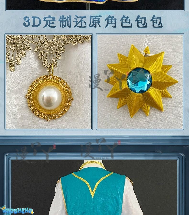 Identity V Anne Lester Toy Merchant Fashion Game Suit Gorgeous Dress Cosplay Costume Halloween Party Outfit Women