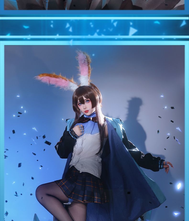 Anime! Arknights AMIYA RHODES ISLAND Combat Gear Lovely Uniform Cosplay Costume Halloween Outfit Women Dailydress Yu Costume
