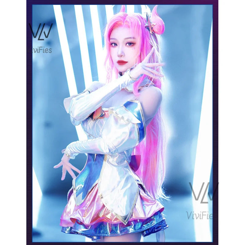 Star Guardian Kaisa Cosplay League of Legends/LOL: Star Guardian Kai'Sa SG Costume Ahri Akali Halloween Costumes