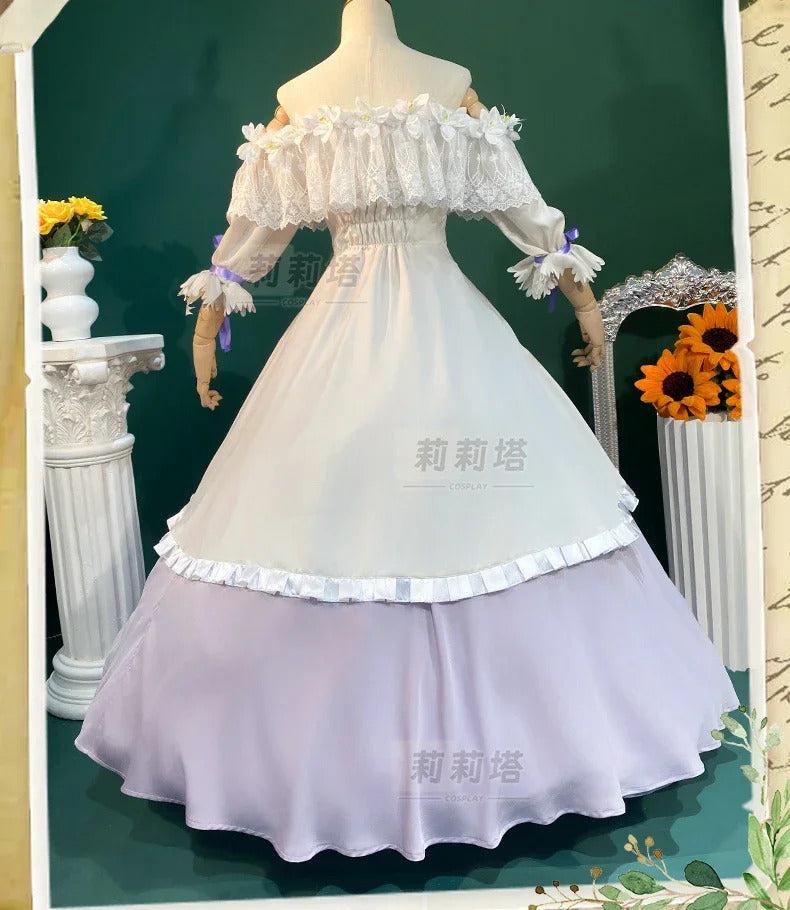 In stock Game Identity Ⅴ Vera Nair cospaly Perfumer Costume Sweet Lolita Princess Dress Hat Set Party Christmas Girl Uniform