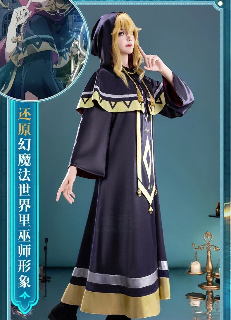 The Secret of the Silent Witch Monica Everette Cosplay Costume Uniform Halloween Carnival Party Christmas Play Role Clothing
