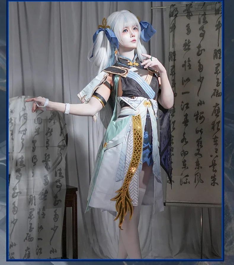 Wuthering Waves Jinhsi Women Cosplay Costume Uniform Halloween Carnival Party Christmas Play Role Clothes Clothing