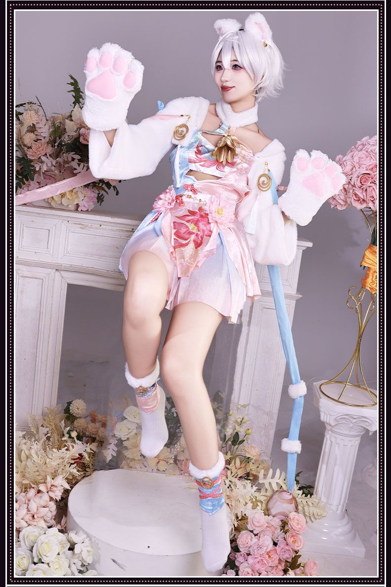 Anime Game Naraka: Bladepoint Feria Shen Cosplay Costume Chinese Style Hanfu Dress Winter Skirt Woman Sexy Kawaii Party Suit