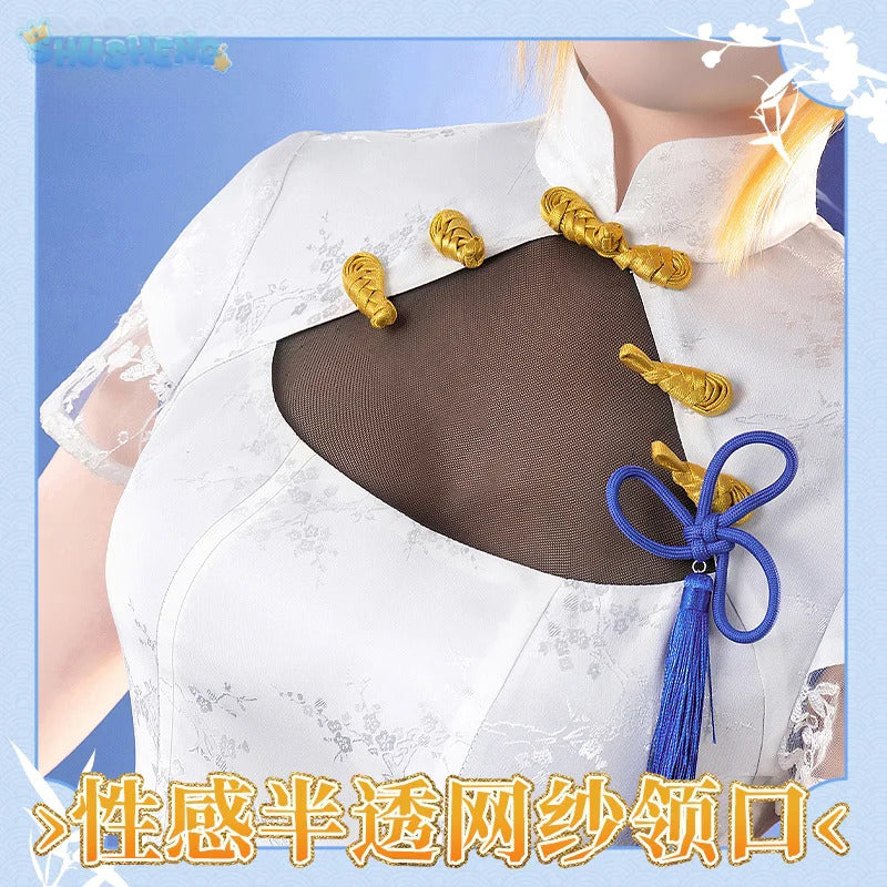 FGO Altria Pendragon Alter fate Cosplay Saber Fourth Anniversary Costume Halloween Chinese style cheongsam dress shawl props wig