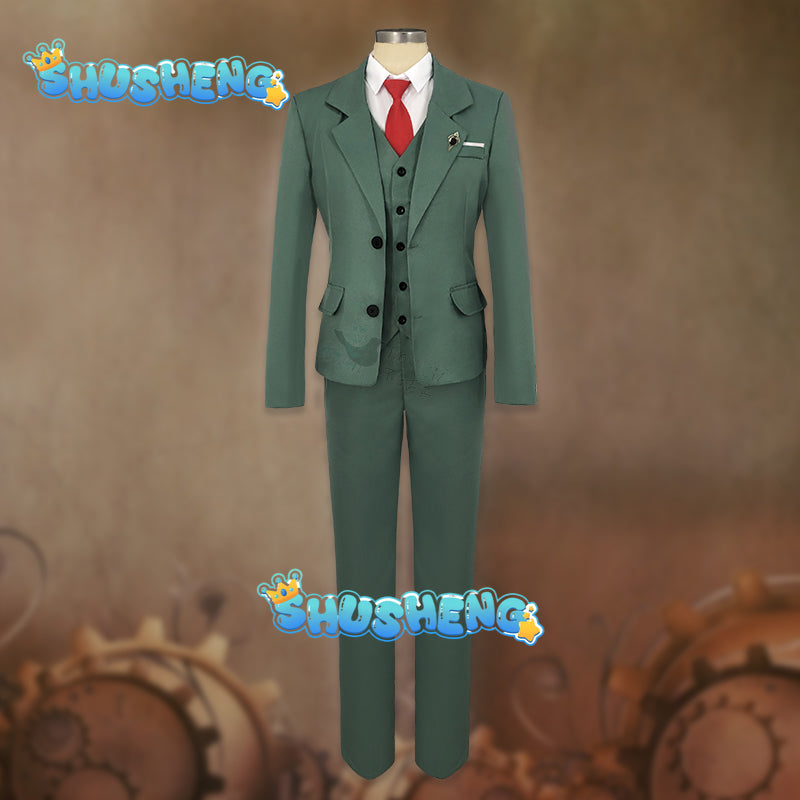 Loid Forger Cosplay Costume Men Anime Suit Blond Wig Twilight Outfit Hat Halloween Party Clothes