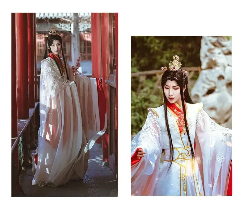 Shusheng-R Novel Heaven Official's Blessing Xie Lian Cosplay peacock Costume Halloween Carnival Chinese Style Fashion Hanfu Dress Man Set