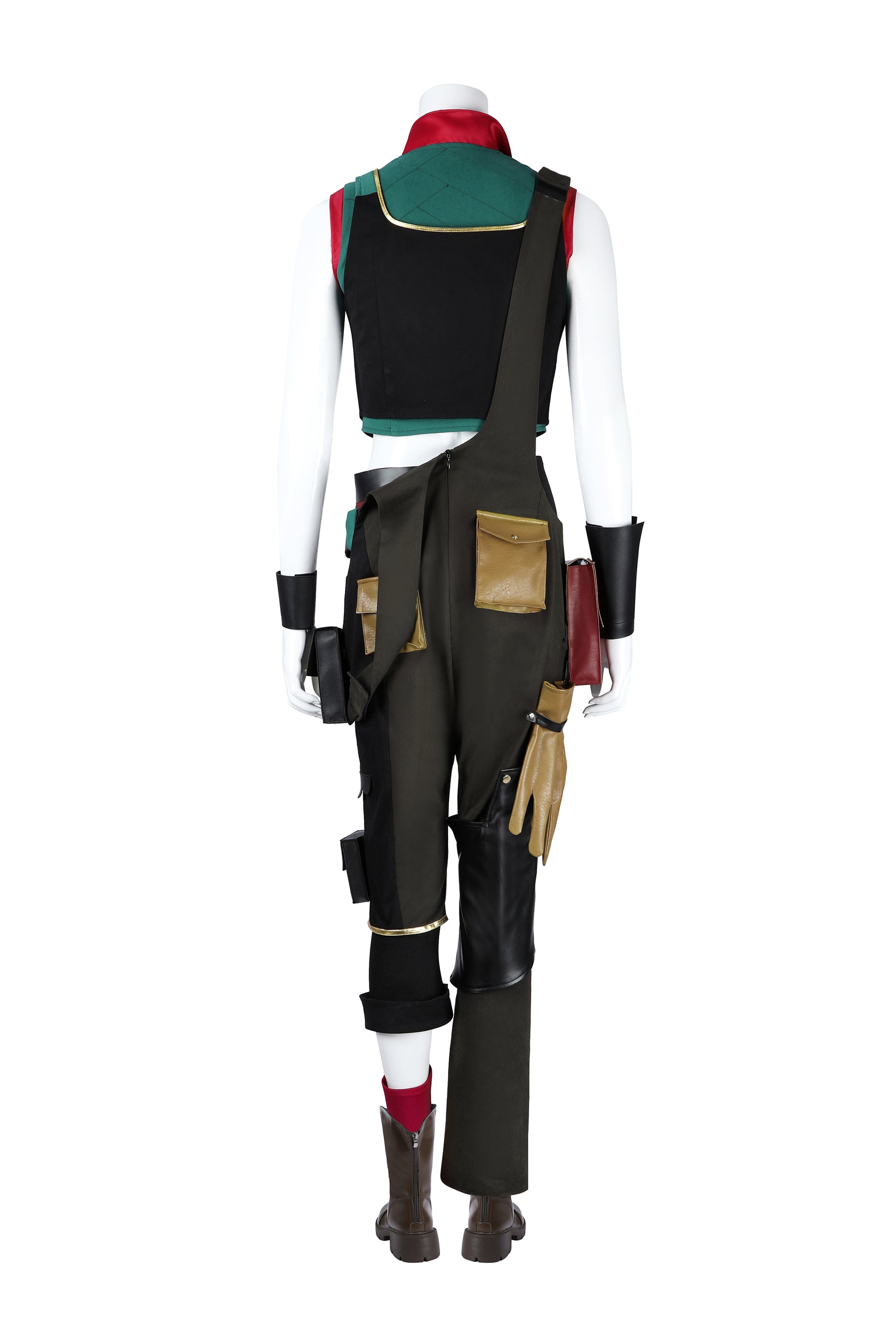 Anime Game LOL Arcane Powder Cosplay Jinx Costume Uniform Coat Pants Blue Wigs Headwear For Girls