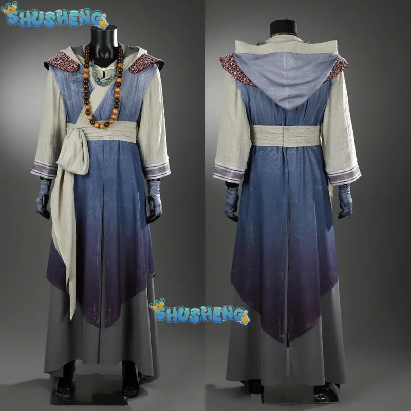 Man Zenpool Cosplay Costume Hoodie Robe Shirt Pants and Accessory Full Set Halloween Comic Con Fancy Dress Custom Made