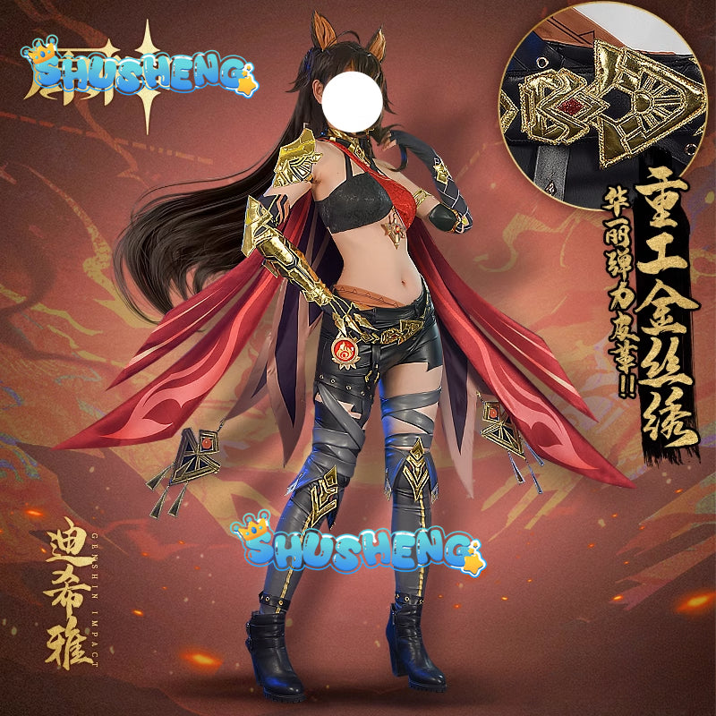 Dehya Cosplay Game Genshin Impact Dehya Cosplay Costume Cosplay Christmas Costume Sumeru Plus size