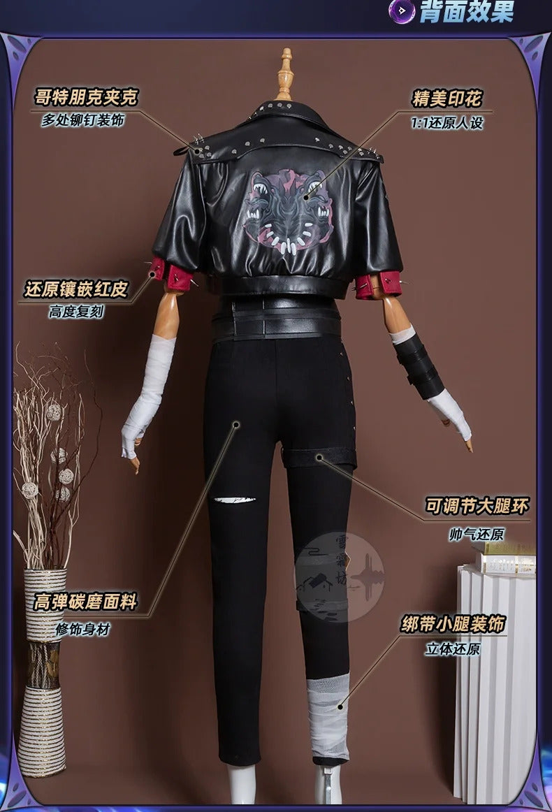 Shusheng LoL Arcane Season 2 Vi Cosplay Costume Uniform Halloween Carnival Party Christmas Play Role Clothes Clothing for Women