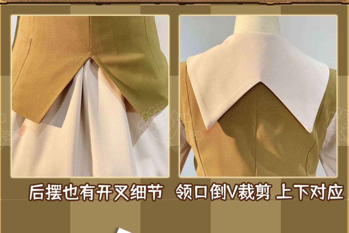 Anime Cardcaptor Sakura Card Captor Tomoyo Daidouji Cosplay Costume Brown Princess Long Dress Woman Cute Daily Leisure Suit