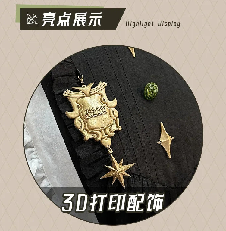 Nu: Carnival Olivine Cosplay Costume Sweet Maid Dress Halloween Carnival Lolita Uniform Accessories Prop Woman Man Olivine Set