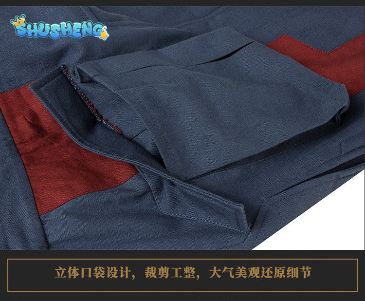 Film Avengers:Endgame Cosplay Captain America Complete set of combat clothing props jumpsuit for sale in stock