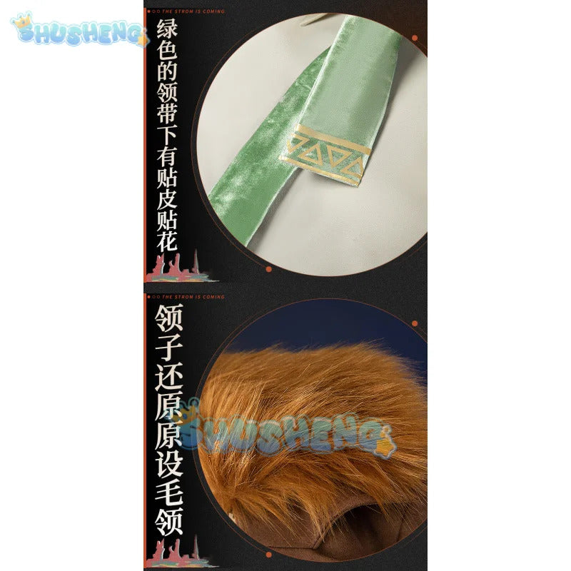 Reverse:1999 Windsong Cosplay Costume Coat shirt tie belt gloves necklace Halloween party Handsome man Woman uniform Full Set